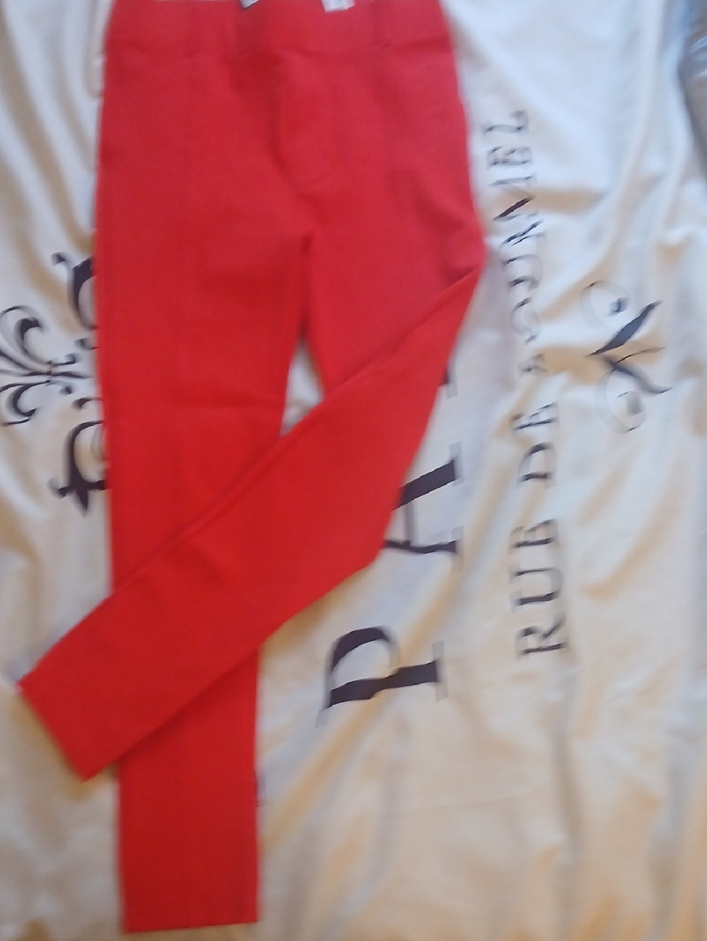 Forever 21 Red Ponte Slim Pants Small